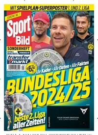 Titelbild der Ausgabe 1/2024 von Sport Bild Sonderheft Fussball Bundesliga. Diese Zeitschrift und viele weitere Sportmagazine als Abo oder epaper bei United Kiosk online kaufen.