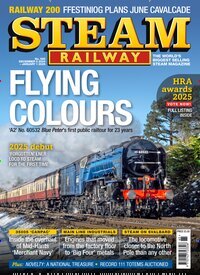 Titelbild der Ausgabe 565/2024 von Steam Railway. Diese Zeitschrift und viele weitere Computerzeitschriften, Tabletmagazine und Smartphonemagazine als Abo oder epaper bei United Kiosk online kaufen.