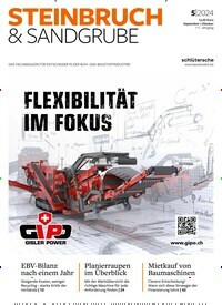 Titelbild der Ausgabe 5/2024 von Steinbruch und Sandgrube. Diese Zeitschrift und viele weitere Industriemagazine und Handwerkmagazine als Abo oder epaper bei United Kiosk online kaufen.