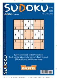 Titelbild der Ausgabe 114/2024 von Sudoku Logisch Spezial. Diese Zeitschrift und viele weitere Groschenromane und Rätselhefte als Abo oder epaper bei United Kiosk online kaufen.