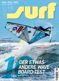 Titelbild der Ausgabe 12/2024 von surf. Diese Zeitschrift und viele weitere Sportmagazine als Abo oder epaper bei United Kiosk online kaufen.