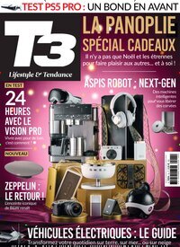 Titelbild der Ausgabe 92/2024 von T3 Gadget Magazine Frankreich. Diese Zeitschrift und viele weitere Audiomagazine, Filmmagazine und Fotozeitschriften als Abo oder epaper bei United Kiosk online kaufen.