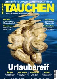 Titelbild der Ausgabe 4/2025 von Tauchen. Diese Zeitschrift und viele weitere Sportmagazine als Abo oder epaper bei United Kiosk online kaufen.