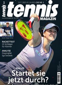 Titelbild der Ausgabe 3/2025 von tennisMAGAZIN. Diese Zeitschrift und viele weitere Sportmagazine als Abo oder epaper bei United Kiosk online kaufen.