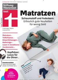 Titelbild der Ausgabe 10/2024 von test. Diese Zeitschrift und viele weitere Wirtschaftsmagazine und Politikmagazine als Abo oder epaper bei United Kiosk online kaufen.