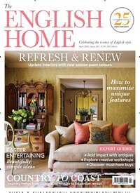 Titelbild der Ausgabe 4/2025 von The English Home. Diese Zeitschrift und viele weitere Gartenzeitschriften und Wohnzeitschriften als Abo oder epaper bei United Kiosk online kaufen.