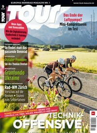 Titelbild der Ausgabe 9/2024 von Tour. Diese Zeitschrift und viele weitere Sportmagazine als Abo oder epaper bei United Kiosk online kaufen.