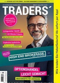 Titelbild der Ausgabe 1/2025 von Traders. Diese Zeitschrift und viele weitere Wirtschaftsmagazine und Politikmagazine als Abo oder epaper bei United Kiosk online kaufen.