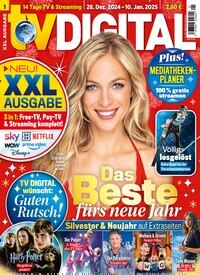 Titelbild der Ausgabe 1/2025 von TV Digital XXL-Ausgabe. Diese Zeitschrift und viele weitere Programmzeitschriften als Abo oder epaper bei United Kiosk online kaufen.