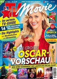 Titelbild der Ausgabe 4/2025 von TV Movie. Diese Zeitschrift und viele weitere Programmzeitschriften als Abo oder epaper bei United Kiosk online kaufen.