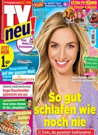 Titelbild der Ausgabe 52/2024 von TV neu. Diese Zeitschrift und viele weitere Programmzeitschriften als Abo oder epaper bei United Kiosk online kaufen.