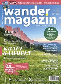 Titelbild der Ausgabe 224/2024 von Wandermagazin. Diese Zeitschrift und viele weitere Reisemagazine, Freizeitmagazine und Wissensmagazine als Abo oder epaper bei United Kiosk online kaufen.