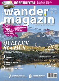 Titelbild der Ausgabe 225/2025 von Wandermagazin. Diese Zeitschrift und viele weitere Reisemagazine, Freizeitmagazine und Wissensmagazine als Abo oder epaper bei United Kiosk online kaufen.