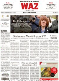 Titelbild der Ausgabe 298/2024 von WAZ Westdeutsche Allgemeine Zeitung. Diese Zeitschrift und viele weitere Zeitungsabos als Abo oder epaper bei United Kiosk online kaufen.