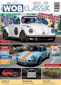 Titelbild der Ausgabe 1/2025 von WOB Klassik. Diese Zeitschrift und viele weitere Automagazine und Motorradzeitschriften als Abo oder epaper bei United Kiosk online kaufen.