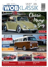 Titelbild der Ausgabe 2/2025 von WOB Klassik. Diese Zeitschrift und viele weitere Automagazine und Motorradzeitschriften als Abo oder epaper bei United Kiosk online kaufen.