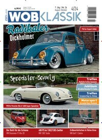 Titelbild der Ausgabe 4/2024 von WOB Klassik. Diese Zeitschrift und viele weitere Automagazine und Motorradzeitschriften als Abo oder epaper bei United Kiosk online kaufen.