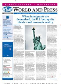 Titelbild der Ausgabe 2/2025 von World and Press - Migration. Diese Zeitschrift und viele weitere Reisemagazine, Freizeitmagazine und Wissensmagazine als Abo oder epaper bei United Kiosk online kaufen.