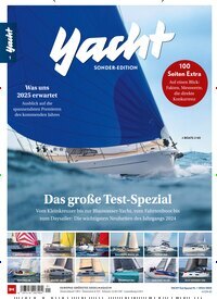 Titelbild der Ausgabe 1/2024 von Yacht Sonder-Edition. Diese Zeitschrift und viele weitere Sportmagazine als Abo oder epaper bei United Kiosk online kaufen.