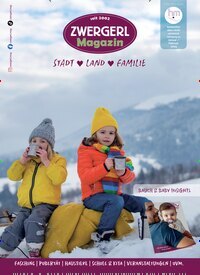 Titelbild der Ausgabe 1/2025 von Zwergerl Magazin für Familien. Diese Zeitschrift und viele weitere Elternzeitschriften und Tierzeitschriften als Abo oder epaper bei United Kiosk online kaufen.